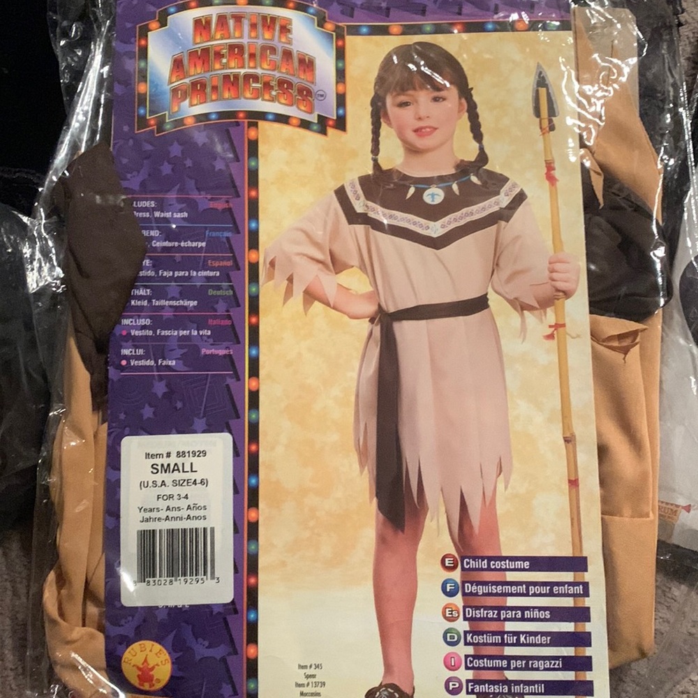RUBIES COSTUME Native American Princess costume